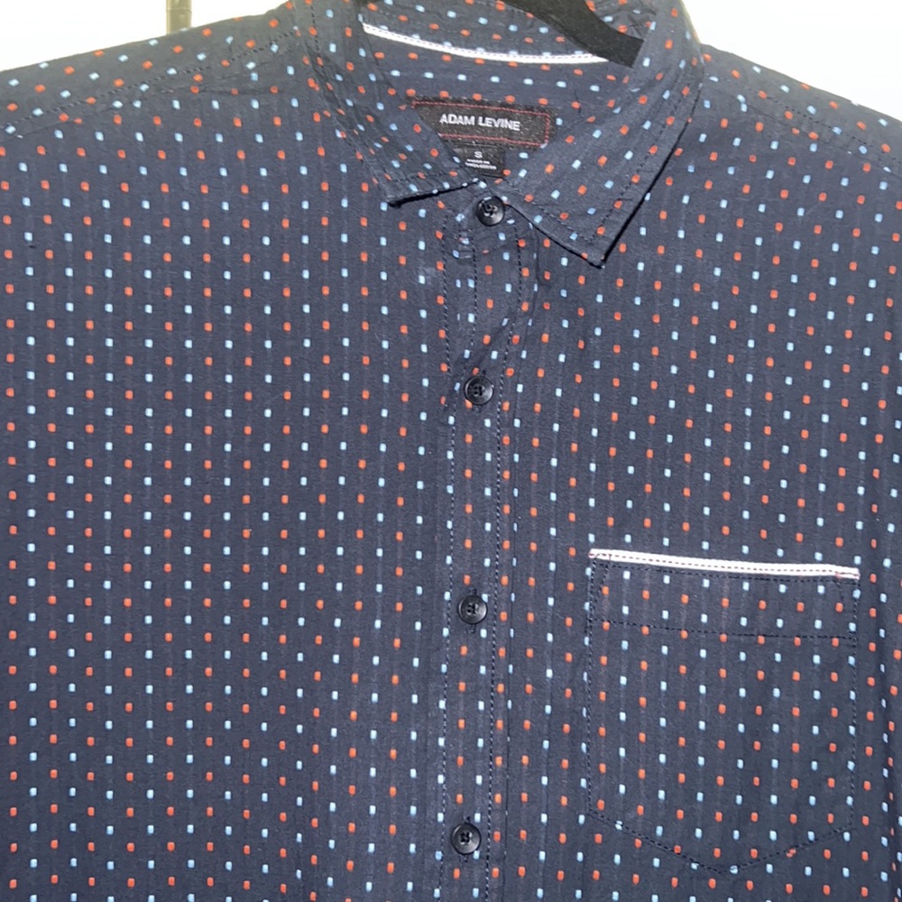 Adam Levine Men's Casual button down short sleeve shirt.  NWT size S